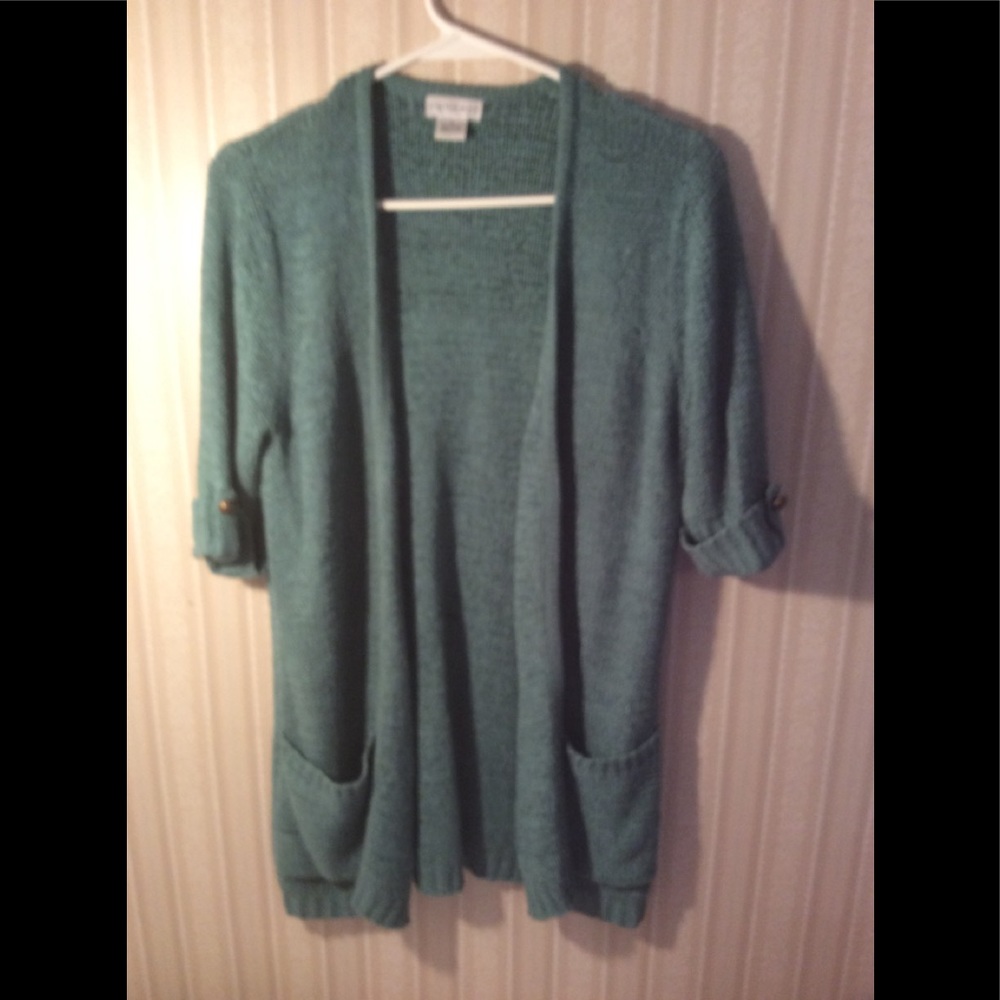 Women's Concept Cardigan with 3/4 Sleeves & Pckets